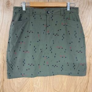 Eddie Bauer Skirt Womens Olive Green Adventurer Skort Outdoors Light Size 6